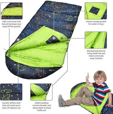 youth sleeping bags for camping.